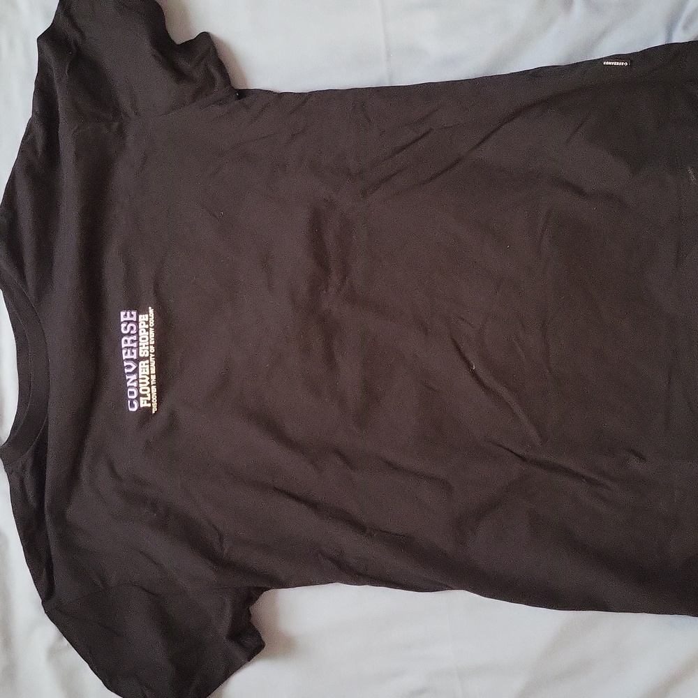 Converse Black T-Shirt with Colorful Graphic